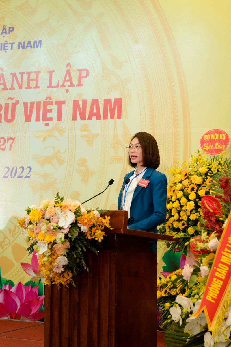 Tổng giám đốc Lê Thị Hà Phát biểu tại Đại Hội
